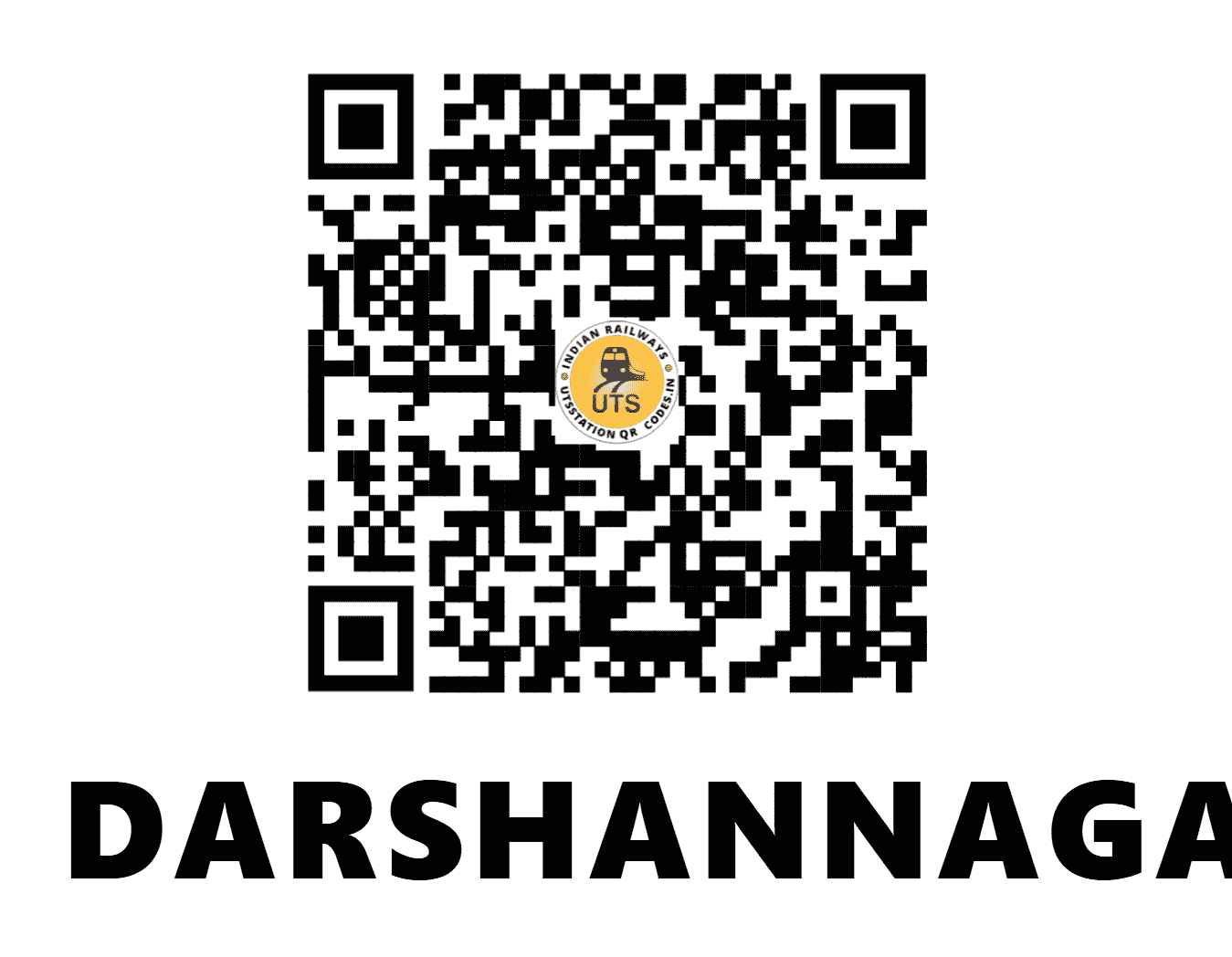 UTS QR Code for DARSHANNAGAR - DRG (NR - UTTAR PRADESH)